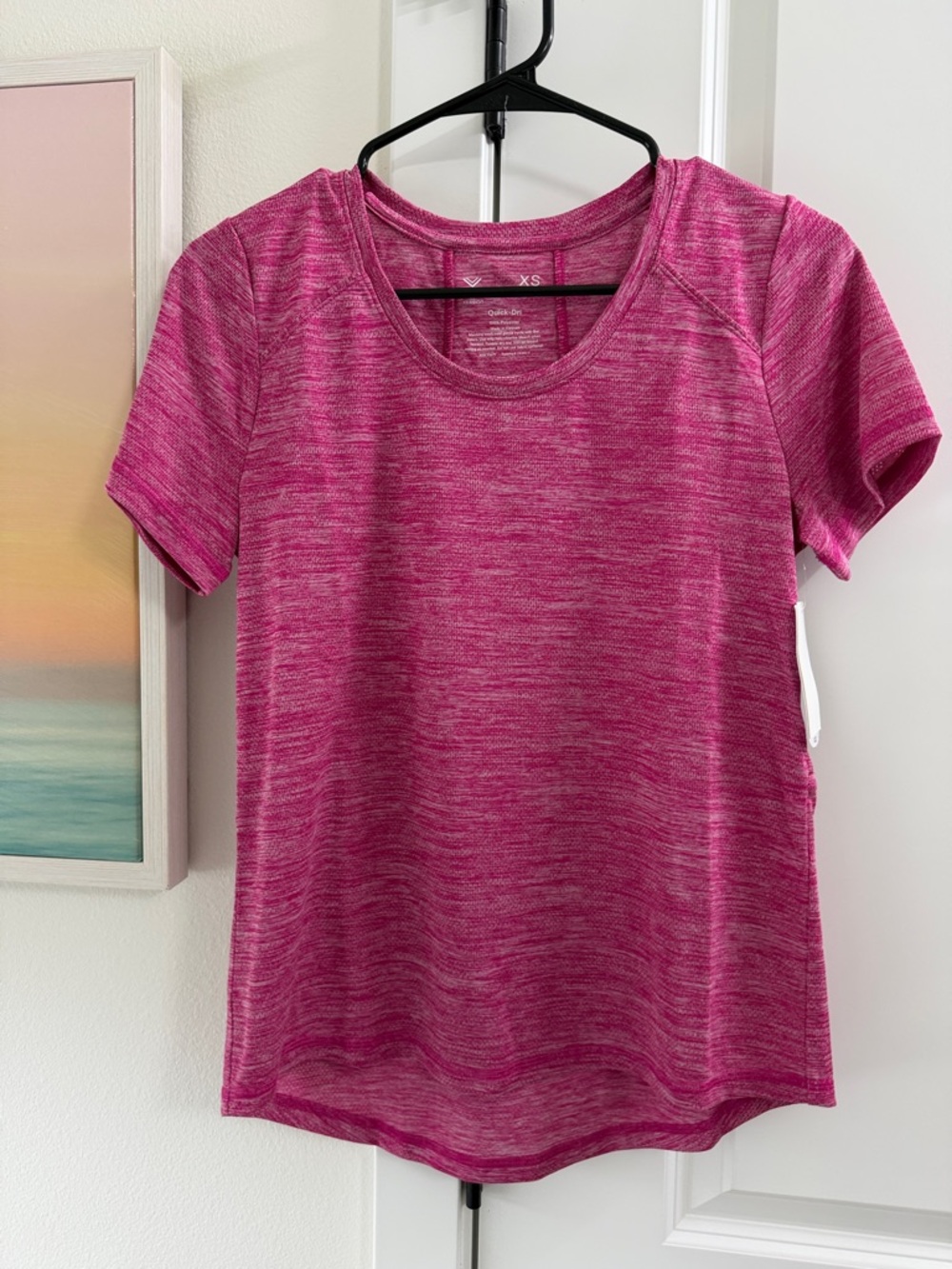 NWT Women's Performance Short-Sleeve Top in Pink